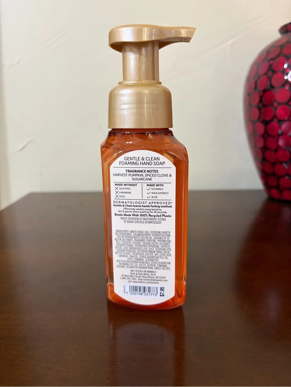 Bath & Body Works Sweet Cinnamon Pumpkin Foaming Hand Soap & 3 Wick Candle Set